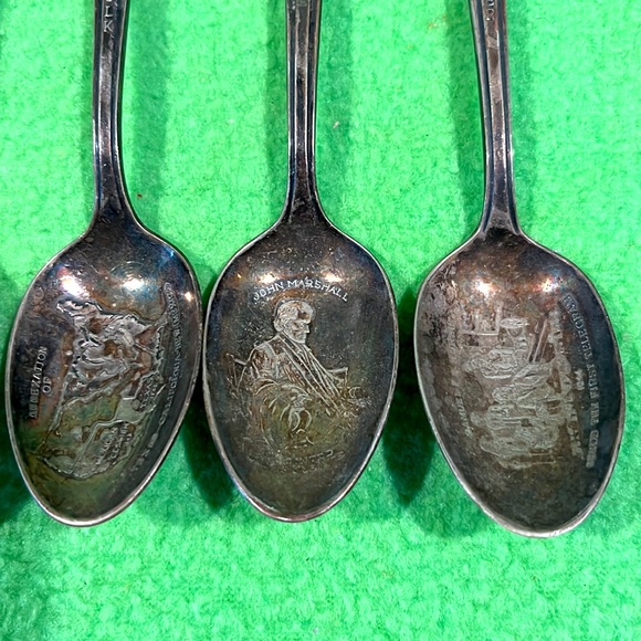 Vintage Wm Rogers President Spoons Lot of 6 (#2) - Picture 5 of 10